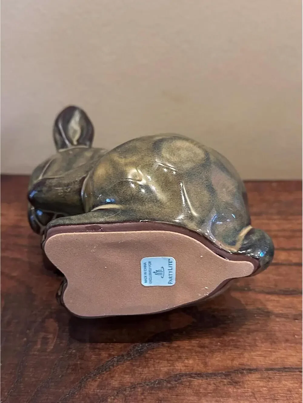 Partylite Easter Bunny Rabbit Glazed Terra Cotta Tabletop Votive Candle Holders - Picture 11 of 15